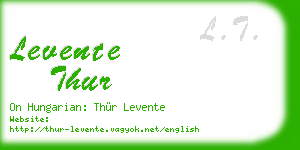levente thur business card